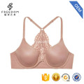 Élégant nouveau design sexy V cou ouvert tasse racerback soutien dos design femmes soutien-gorge en photos